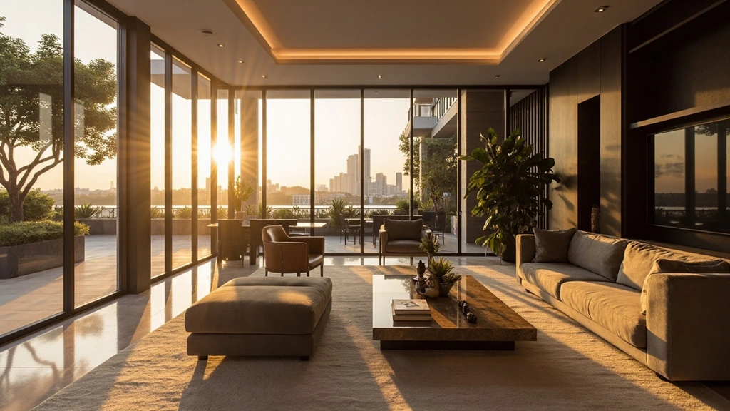 A finished living room interior by Singgahsana Atelier, Singapore