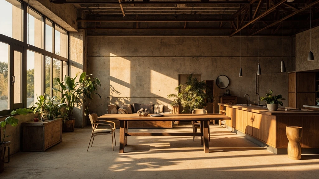 Singgahsana's in-house joinery workshop bathed in morning light.